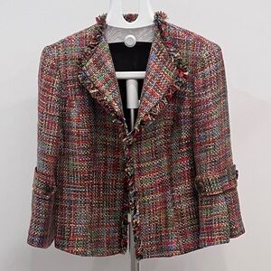 Lafayette 148 Multicolor Tweed Jacket